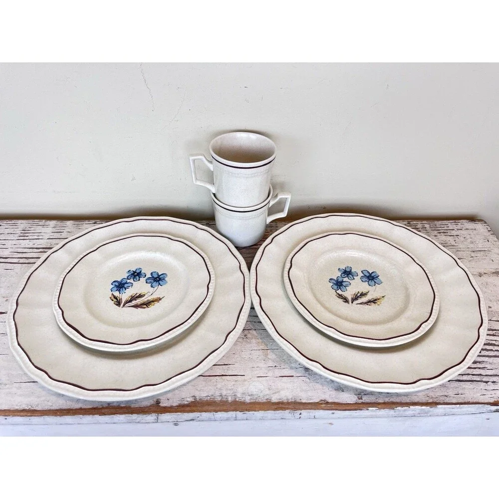 Vintage Kensington Staffordshire Ironstone Dinnerware Set Hyde Park